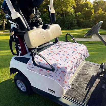 Golf Cart Seat Covers Golf Cart Seat Towel Blanket Group - color: Pink golf 4 Pockets A