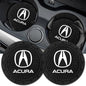 Car Cup Holder Coaster for Acura CDX NSX RDX RLX TLX, 2.76 Inch | Silicone, 2 Pieces, Car Interior Accessories - color: Black-a2