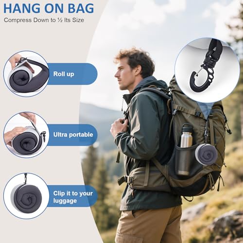 Neck Pain Travel Pillow with 360° Full Support for Rest, Compact Neck Airplane Pillow for Car, Office, Long Flight Kit with Contoured 3D Eye Mask, Earplugs & Portable Storage Box