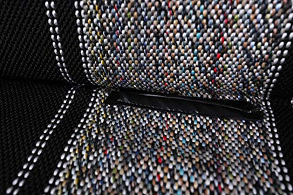 West Coast Auto Universal Baja Saddle Blanket Bench Full Size Seat Cover Fits Ford, Chevrolet, Dodge, and Full Size Pickup Trucks (Black) - color: Black