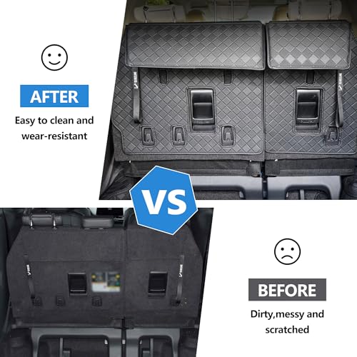 Cargo Mat Compatible with 2025 2021-2024 Toyota Sienna (with Spare Tire) - Custom Fit PU Leather Cargo Liner and Backrest Protector- All Weather Full Coverage Waterproof Trunk mat for Sienna - style: (5)Toyota Sienna 2021-2025 Cargo Mat(with spare tire)