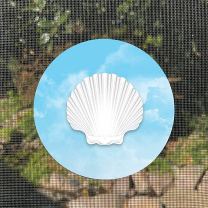 Screen Door Magnets Double Sided – Keep People, Kids, and Dogs from Running into a Screen Door. Saver - Robbins Aria White Shell - color: White Shell Sd
