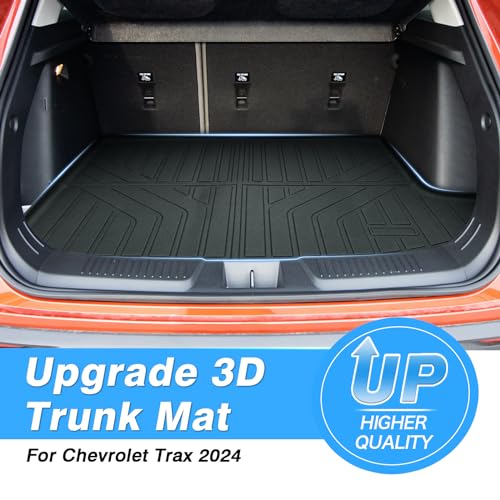 Powerty Trunk Mat for 2024 2025 2026 Chevrolet/Chevy Trax Accessories Cargo Mats TPE All Weather Cargo Liner Heavy-Duty Trunk Liners - size: For｜Chevrolet Trax｜24-26｜Cargo Mat