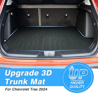 Powerty Trunk Mat for 2024 2025 2026 Chevrolet/Chevy Trax Accessories Cargo Mats TPE All Weather Cargo Liner Heavy-Duty Trunk Liners - size: For｜Chevrolet Trax｜24-26｜Cargo Mat