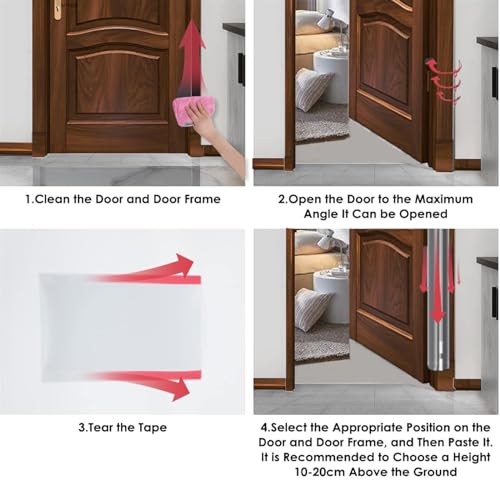 Door Pinch Guard Baby Proofing, Door Hinge Cover, Door Protector for Kids Finger Safety, Door Finger Pinch Guards Heavy Duty, Door jam Shield,JuneSisters 2