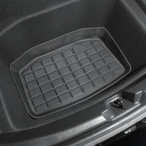 SUPER LINER Tesla Model 3 Floor Mats 2021 2022 2023 All-Weather Floor Mats Set (6 Pieces) | Custom Fit, Pet & Child-Friendly | Tesla Model 3 Cargo Liner Rear Cargo Tray Trunk Interior Accessories - size: For Model 3 2021-2023*6pcs