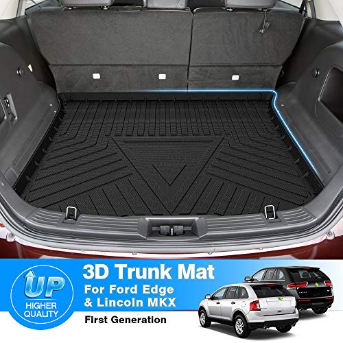 Edge Cargo Liner - Trunk Mat for 2007-2014 Ford Edge/2007-2015 Lincoln MKX, All Weather Cargo Mat for Edge Accessories, Anti-Slip Waterproof, Heavy Duty Car Mats, Car Accessories