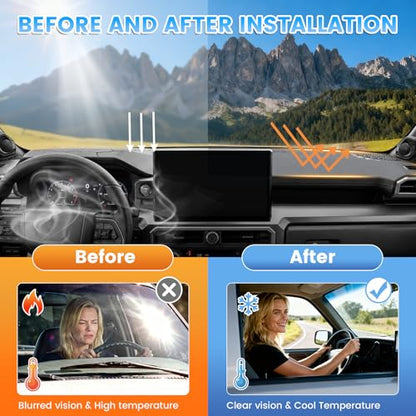 KUST Gray Dash Cover Compatible with 2025-2026 Toyota 4Runner & 2024-2026 Toyota Tacoma Dashboard Cover Accessories for 4Runner/ Tacoma Non-Slip Polyester Dashboard Mat No Glare - size: 4Runner 25-26(Gray)