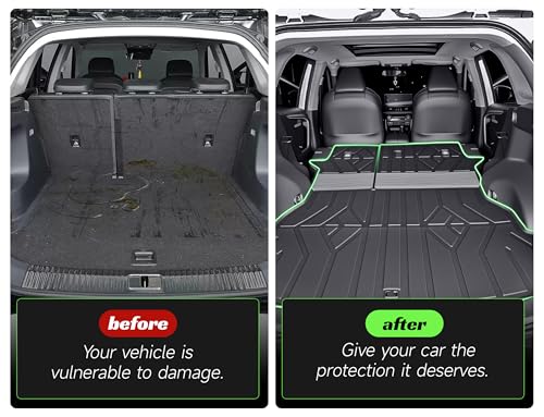 Cargo Trunk Mat with Backrest Mats for Toyota RAV4 2019-2025 (Include Hybrid),All Weather Protection TPE Heavy Duty Cargo Liner RAV4 Accessories,Black - size: Toyota RAV4 2019-2025