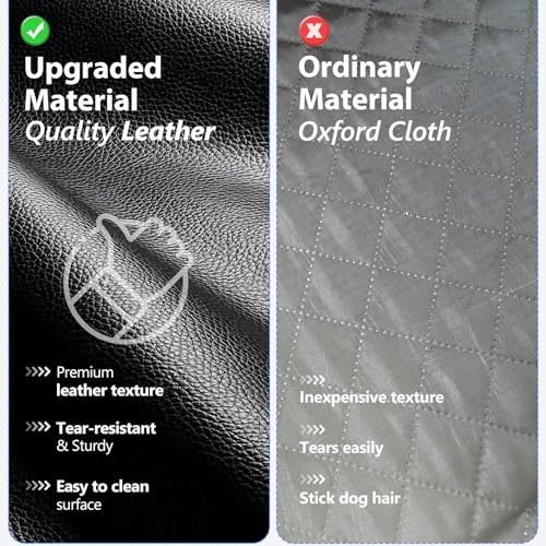 Btefd XL Truck Back Seat Extender for Dogs, Upgraded Anti-Scratch PU Leather, Dog Car Seat Cover for Back Seat with Hard Bottom, Pet Seat Covers for Trucks, Waterproof Dog Hammock for Crew Cab Truck - size: For Full Size Crew Cab Truck / Full Size SUV