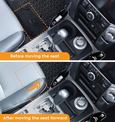 Center Console Organizer Compatible with Toyota 4Runner 2010-2019, 2020 2021 2022 2023 2024, Car Interior Accessories, Shifter Storage Box, Gear Shift Console Side Tray, Coin Change Holder, Black