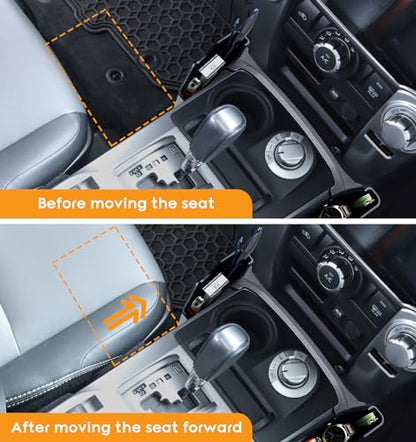 Center Console Organizer Compatible with Toyota 4Runner 2010-2019, 2020 2021 2022 2023 2024, Car Interior Accessories, Shifter Storage Box, Gear Shift Console Side Tray, Coin Change Holder, Black