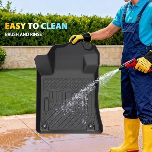 Floor Mats & Cargo Liner for 2025 2024 2023 2022 2021 2020 2019 Nissan Altima, All Weather TPE Floor Liners Custom Fit Altima Heavy Duty Car Mats 1st & 2nd Row & Trunk Mat Accessories Black - style: 19) For Nissan Altima | 2019-2025 | Combo Set