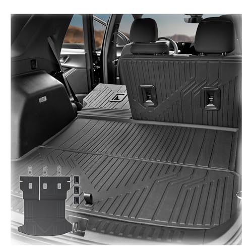 Cargo Mat with Backrest Mat for 2025-2026 Chevy Equinox(Only Gas)/GMC Terrain, All Weather TPE Trunk Cargo Mat Car Accessories for Chevrolet Equinox