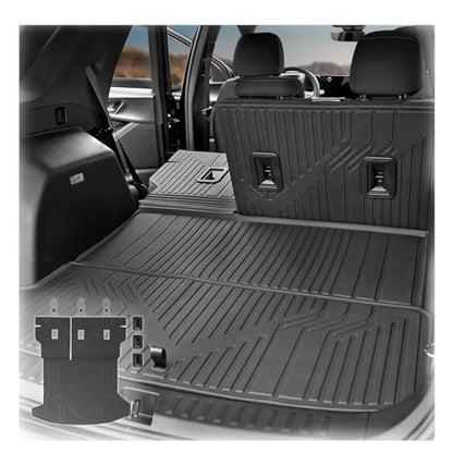 Cargo Mat with Backrest Mat for 2025-2026 Chevy Equinox(Only Gas)/GMC Terrain, All Weather TPE Trunk Cargo Mat Car Accessories for Chevrolet Equinox