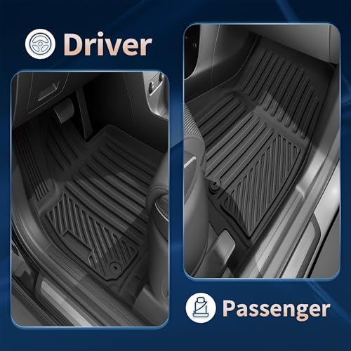 2026 Palisade Floor Mats Only Hybrid 7-Seat All Weather TPE Cargo Mat with Backrest Mat for Hyundai Palisade Accessories 2026 SEL/SEL Premium/Limited/Calligraphy - size: Hybrid