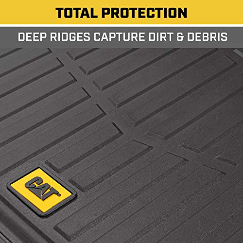 CAT Heavy Duty SUV Black Cargo Liner & Car Trunk Mat - Universal Trimmable All Weather Cargo Mats for Back of SUV - SUV Trunk Mat & Carpet Cover Trunk Liner - Cargo Cover Trunk Cover 53" x 36.25" - color: Black