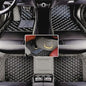 Custom Floor Mats for Audi A1, A3, A4, A5, A6, A7, A8,TT, TTS, Q2, Q3, Q5, Q7, Q8,RS3 RSQ8 S3 S4 S5 S6 S7 S8 e-tron, Q4 e-tron,All Weather Waterproof Luxury Leather (Gray and Black) - color: Gray and Black