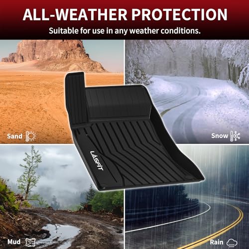 LASFIT Floor Mats for Mercedes Benz CLA 2014-2019 & GLA 2015-2020 250/45 AMG, All Weather TPE Custom Fit Car Mats for Mercedes CLA & GLA Floor Liners, 1st & 2nd Row Set, Black - size: For Benz CLA & GLA|2014-2019 & 2015-2020|Floor Mat