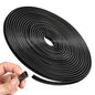 65Ft(20M) Door Edge Guard Black Car Door Edge Protector, PVC U Shape Trim with Metal Sheet No Adhesive Needed Easy to Install Universal Fit for Most Vehicles