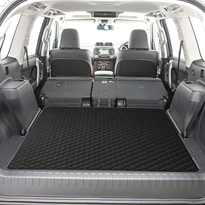 FH Group F16501BLACK-46 Deluxe Heavy Duty Faux Leather Diamond Pattern Multi-Purpose Black Automotive Cargo Liner fits most Cars, SUVs, and Trucks, 46 inches - color: Black, size: 40 x 46 Inches