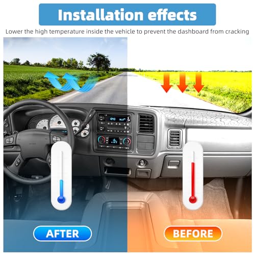 Dash Cover Mat for Chevy Chevrolet Silverado/GMC Sierra 1500 2500 3500 HD 1999-2006 Non-Slip Dashboard Cover Mat for GMC Yukon/Yukon XL/Chevy Suburban Tahoe Avalanche 2000-2006 Protector Accessories - size: Compatible with Avalanche 2000-2006