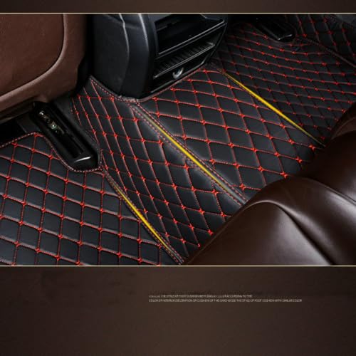 AerfineCar Mats Fit for BMW 1 2 3 4 5 6 7 8 Series X1 X2 X3 X4 X5 X6 X7 GT Waterproof car Floor mats Custom Full Coverage All Weather Protection Non-Slip Leather Floor Liners (Fashion Color 5)
