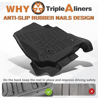 TripleAliners Floor Mats All Weather Liners Compatible with Toyota 2025 2026 4Runner Accessories Custom Fit TPE Heavy-Duty 1st & 2nd & 3rd Row Waterproof Anti-Slip Floor Liners (7 Seats ONLY) - size: 4Runner | 7-Seat | 2025+