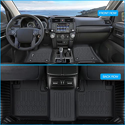 Nilight TPE Floor Mats for 2016 2017 2018 2019 2020 2021 2022 2023 Dodge Durango Jeep Grand Cherokee,All Weather Custom Fit Heavy Duty Floor Liners - color: 2016-2023 Dodge Durango|Jeep Grand Cherokee