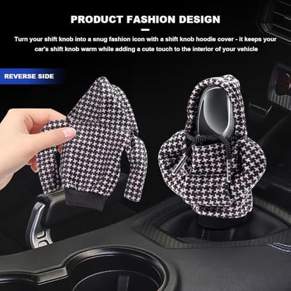 Universal Hoodie Car Gear Shift Cover, Funny Shifter Hoodie, Most Car Gear Shift Levers - color: qianniaogezi, size: 1 Piece