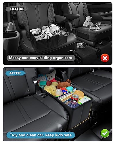 Car Seat Organizer for Kia Sorento 2026 2025 2024-2021, Console Organizer Backseat Box for Kia Sorento, Dog Toy Box Storage Bin Kids Toys Baby Supplies Travel Accessories - style: Sorento