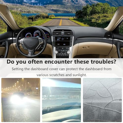 Dashboard Cover Suitable for Acura TL 2004 2005 2006 2007 2008 Car Dashboard Cover Sun Visor Mat Non-Slip Polyester Dashboard Accessories - size: 2004-2008 For Acura TL