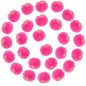 Tupalizy 50PCS Fluffy Pom Poms Charms Soft Fuzzy Faux Fur Puff Ball Pendant for Keychains Bracelets Earrings Jewelry Making Tassels Bags DIY Crafts Party Favors Gifts Accessories - color: Fuchsia