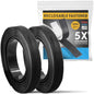Industrial Strength - 10FT 2 Pack Black Indoor/Outdoor Adhesive Mounting Tape - Self Mating Reclosable Fastener Compatible with 3M SJ3550 / SJ3560 Dual Lock - size: 10 FT x 2 Pack, style: Black