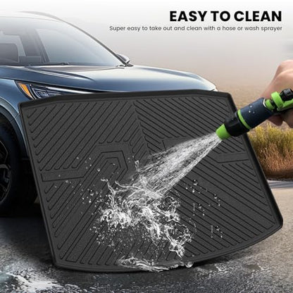 LASFIT Cargo Mat for Honda CR-V 2017-2022 (Tray in Lower Position), Custom Fit Trunk Mat, Raised Edge All Weather Protection, Kid & Pet Friendly, Easy Clean for Family Use, Black (Not for Hybrid) - style: 2）For Honda CR-V | 2017-2022 | Cargo Mat (Lower Po