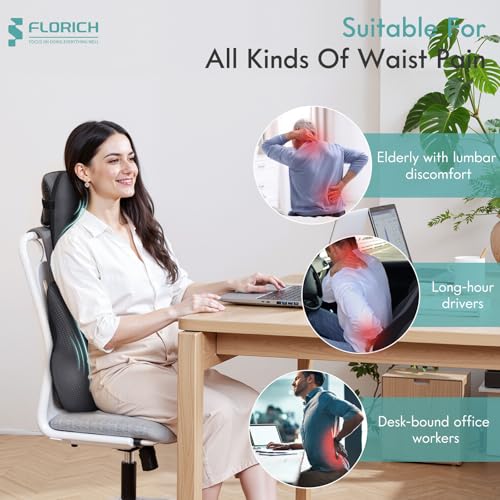 Car Lumbar Support Pillow and Neck Headrest Pillow for Office Chair, Ergonomic Memory Foam, Relieves Neck, Back Pain, Pressure-Relieving Back Support for Car, Office Chair & Wheelchair – Gray - color: Deepgray, size: Lumbar&Headrest Pillow