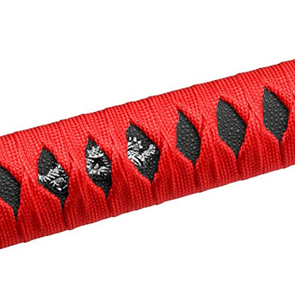 JDMBESTBOY Samurai Sword Red Black Shift Knob Shifter Alloy Katana Adapters Universal 20cm - color: Red Black, size: 20cm