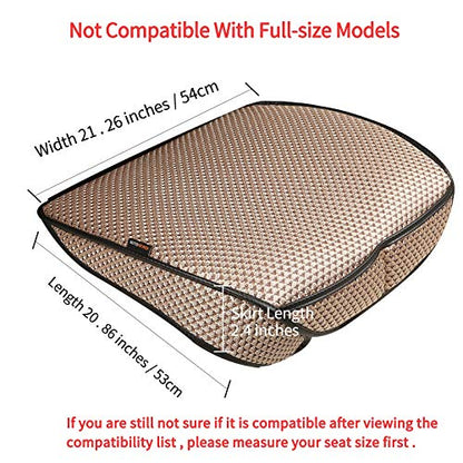 Breathable Universal Four Seasons Car Seat Covers，Luxury Car Seat Cushion ，Protectors for Front Seat Bottoms,Compatible with 95% Vehicles， Fit for Cars Truck SUV (Gold Beige,1PCS) - color: Gold Beige-1PCS