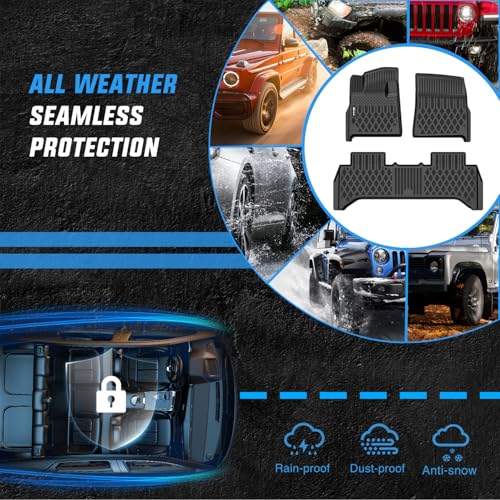 Nilight Floor Mats for Rivian R1T 2025 2026 All Weather Custom Fit Heavy Duty Floor Liners - color: 2025-2026 Rivian R1T