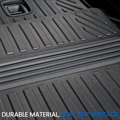 Cargo Mat Backrest Mats for 2021-2025 2026 Jeep Grand Cherokee L (3rd Row Manual & Power Fold), All Weather TPE Trunk Mat Cargo Liner Car Accessories (L | Cargo Mat+3rd Row Backrest Mats) - style: Grand Cherokee L | 2021-2026 | Cargo Mat+3rd Row Backrest