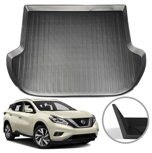 Premium Cargo Liner for Nissan Murano 2015-2024 - 100% Protection - Custom Fit Car Trunk Mat - All-Season Black Cargo Mat - 3D Shaped Laser Measured Trunk Liners for Nissan Murano.