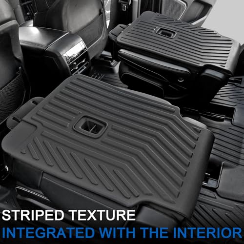 Kick Mats for 2021-2025 2026 Jeep Grand Cherokee L with 2nd Row Captain Chairs (Only for 6-Seater), All Weather TPE SeatBack Protector Accessories (L | 2nd Row Backrest Mats) - style: Grand Cherokee L | 2021-2026 | 2nd Row Backrest Mats