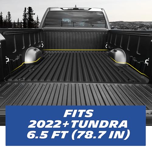 MICHELIN Truck Bed Mat for 2022-2026 Toyota Tundra 6.5 FT / 78.7" Only (Not Fit Drop-in Liners), All-Weather Truck Bed Liner, Custom Fit, Durable TPE Bedliner, Non-Slip - size: 1) Tundra | 22-26 | 6.5 FT