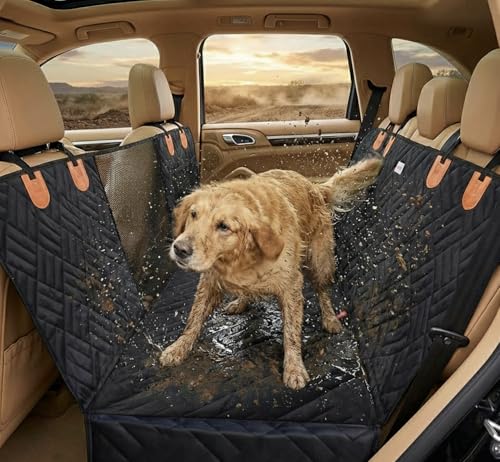 Back Seat Extender for Dogs Hard Bottom - Sturdy Dog Hammock for Car, Holds 400lbs Seat Cover for Dogs, with Seatbelt (No Foam) - color: No Foam