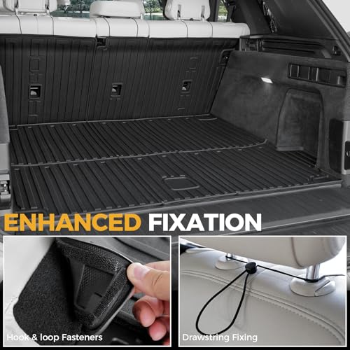 Cargo Mat with Backrest Mats for 2019-2025 2026 BMW X5 G05, All-Weather TPE Cargo Liner Trunk Mat with Seat Back Covers for BMW X5 Accessories (Only for 5 Seats)