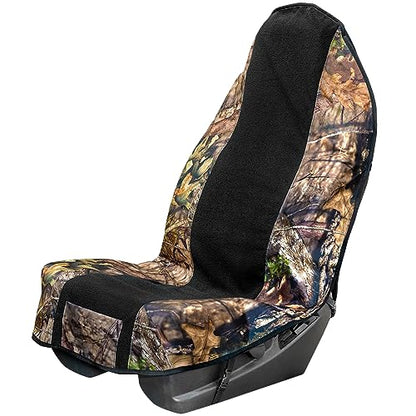 LPI Truck Mossy Oak Camo Car Seat Cover Towel Protector; Protects Seats from Sweat, Dirt, Dogs, Kids; Heavy Duty Material, Universal Fit for Cars SUVs MiniVans Trucks, EZ fit, Non Slip Grip, 1pc - color: Towel Seat Cover 1pcs