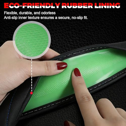 XITER Leather Steering Wheel Cover for Rogue 2014-2023 2024 2025 2026,2017-2022 Rogue Sport,with Rogue Logo - color: Rogue 2014-2026,With "Rogue" LOGO