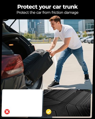 3W Cargo Liner for Nissan Murano 2025 2026, Custom Fit All Weather TPE Non-Slip Heavy Duty Trunk Mat for Murano, Black - size: 7.Murano|25|Cargo Liner
