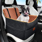 Small Dog Car Seat, Memory Foam Dog Booster Seats with Thick Cushion for Medium Dogs Under 35lbs, Detachable Washable Pet Car Seat Travel Bed with Storage Pockets,2 Safety Belts - color: Black+brown