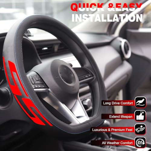 XITER Leather Steering Wheel Cover for Camaro 2016-2024